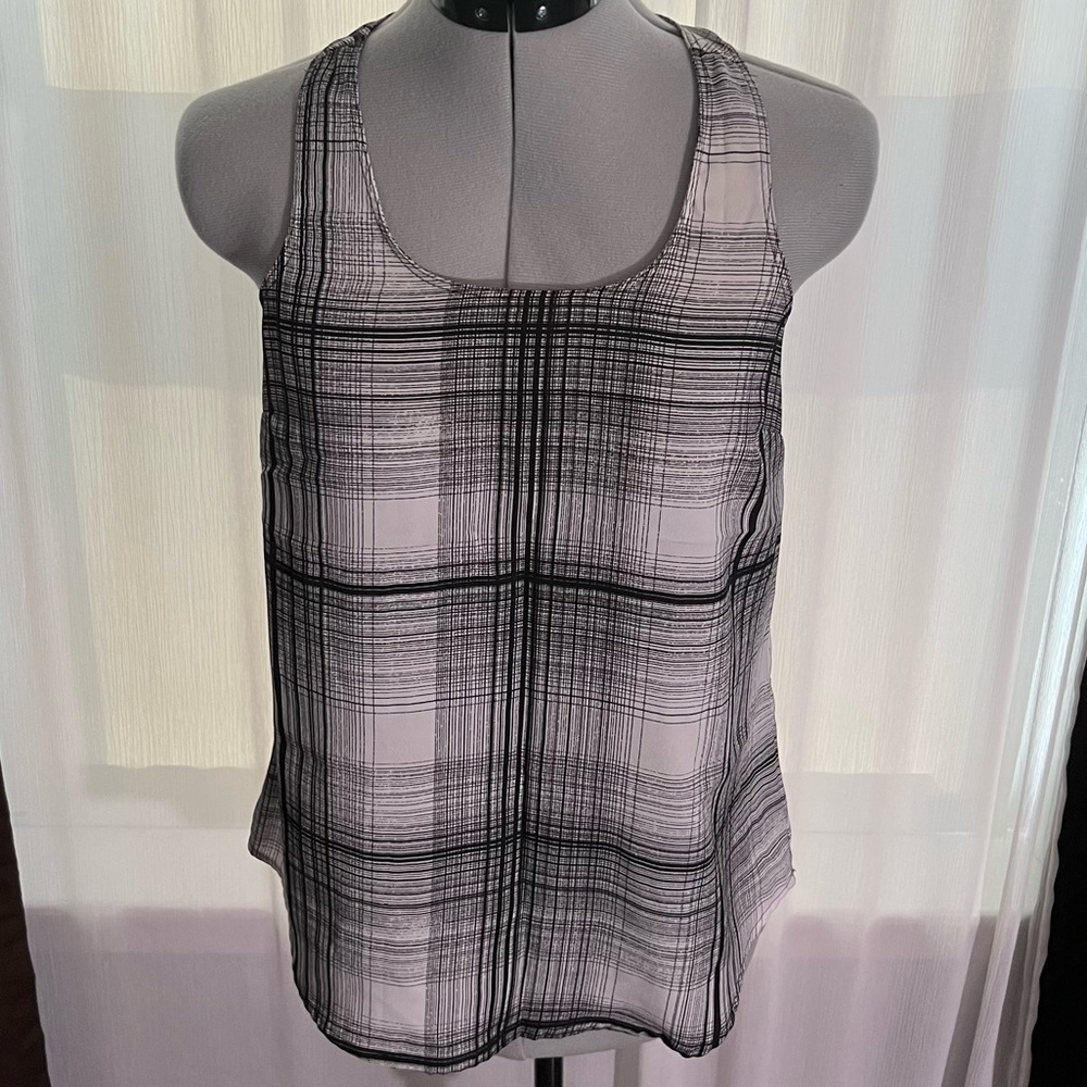 Mossimo, Women’s Sleeveless, Scoop Neck, Muscle Back, Tank, Plaid, XS